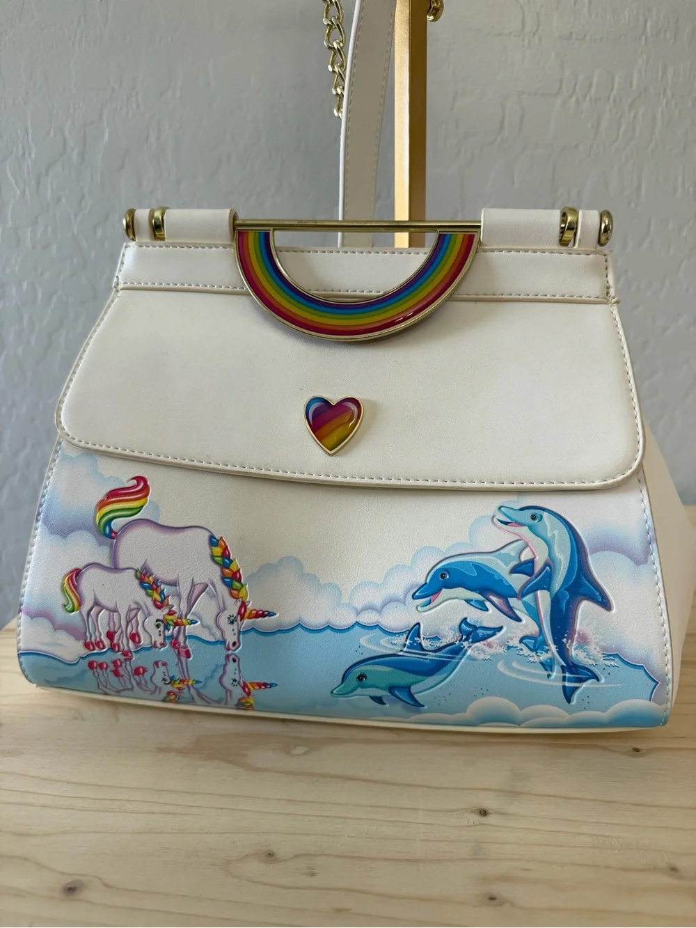 Loungefly Lisa Frank Markie Reflection Crossbody Bag
